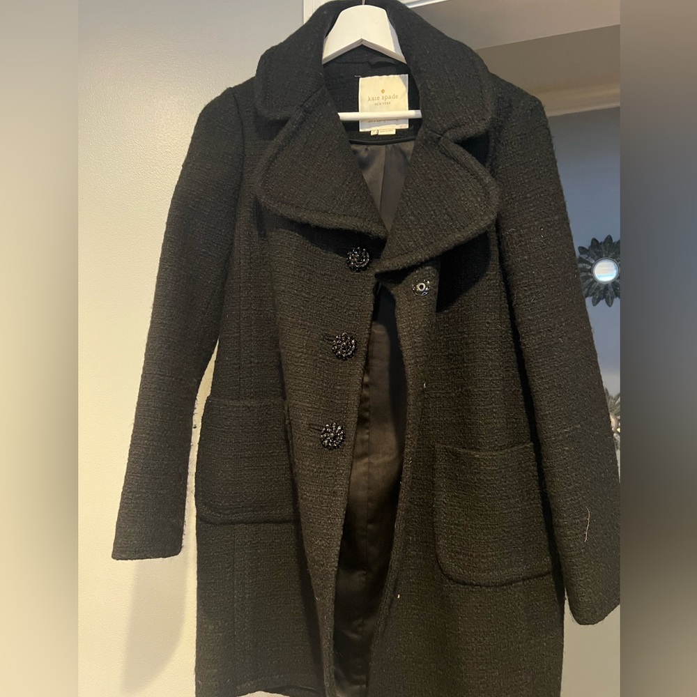 Women’s black Kate Spade Peacoat!